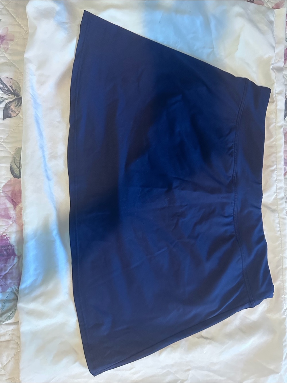Lands' End Navy A-Line Active Skirt